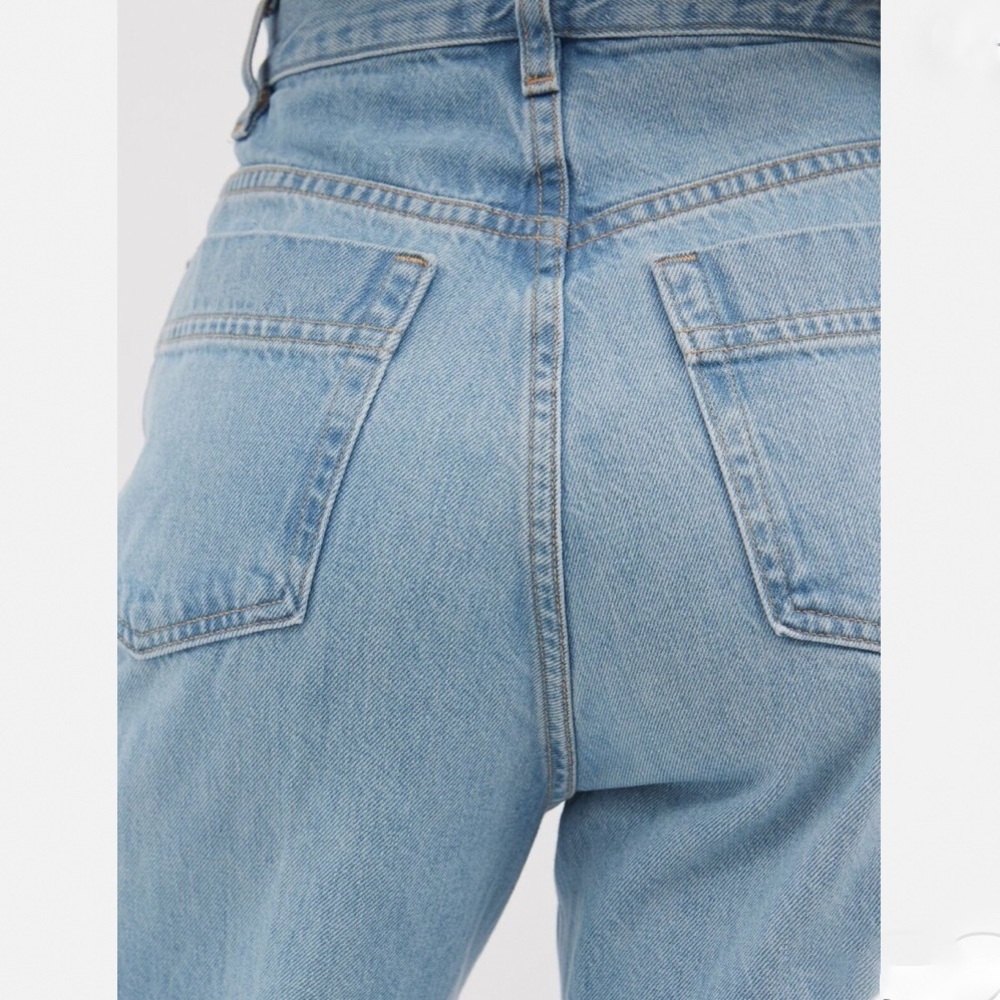 FRAME High Rise Baggy Pocket Jeans/Wide Leg in Genoa/Light Wash/size 27 - Picture 6 of 13